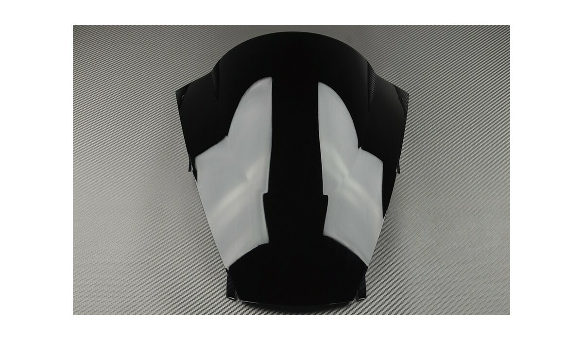 Pare-brise aérodynamique noir anti-turbulences pour moto Kawasaki Ninja ZX12R ZXT20A
