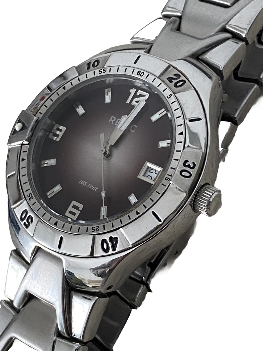Relic ZR11607 Quartz WR165Feet All Stainless Steel Men s Watch New Battery