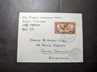 1931 Egypt Airmail LZ 127 Graf Zeppelin Cover Cairo to South Shields England — photo 1