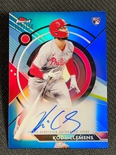 2023 Topps Finest ROOKIE BLUE REFRACTOR AUTO Kody Clemens 122/150