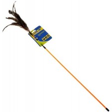 Cat, Petsport Kitty Feather Wand - Assorted Colors 1 Count 