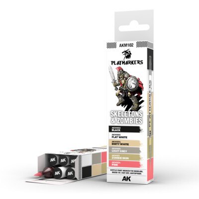 AK Interactive Play Markers SKELETONS & ZOMBIES Set (6pcs) #RKM102