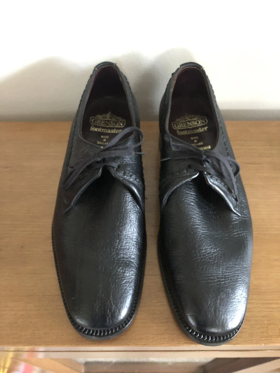 Top Quality Vintage Mens Grenson Shoes Black Leather Size UK Aus 8.5FX