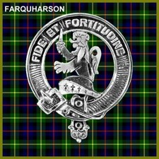 Farquharson Scottish Clan Badge, Pewter