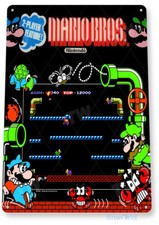 TIN SIGN Mario-Bros Arcade, 80s, Retro, Conso...