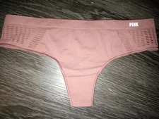 NeW Vs Macrame seamless thong Panty Size small cocoa powder 