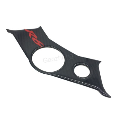 3D Carbon Triple Tree Top Clamp Upper Decal Sticker Fit Yamaha YZF-R6 2003-2005
