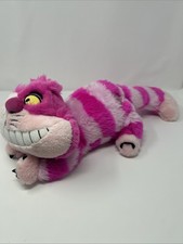 Disney Store Alice in Wonderland Cheshire Cat 18" Striped Plush Stuffed Animal