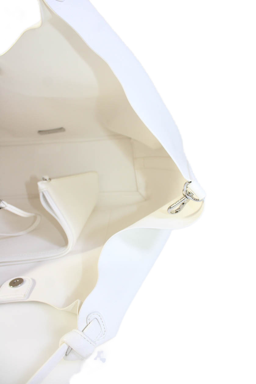 DKNY Womens Solid Hook Closure Shoulder Hobo Bag … - image 5