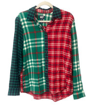 Lands End Womens Flannel Shirt, XS, S, M, Multicolored NWT, SHIPS FREE
