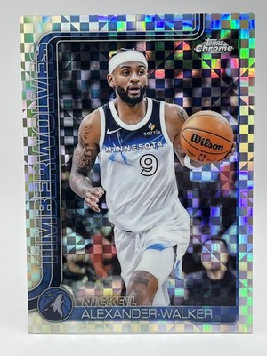 2025-26 Topps Chrome Nickeil Alexander-Walker #193 X-Fractor - Timberwolves
