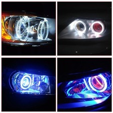 2PCS 12V LED Angel Eyes Halo Rings , Turn Signal Headlight fits Cars Motorcycles