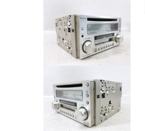 Panasonic CDMDデッキ 【CQ-VX5500】ジャンク品 Junk Panasonic CQ-VX5500D CD MD Mini Disc Player Car Audio Silver