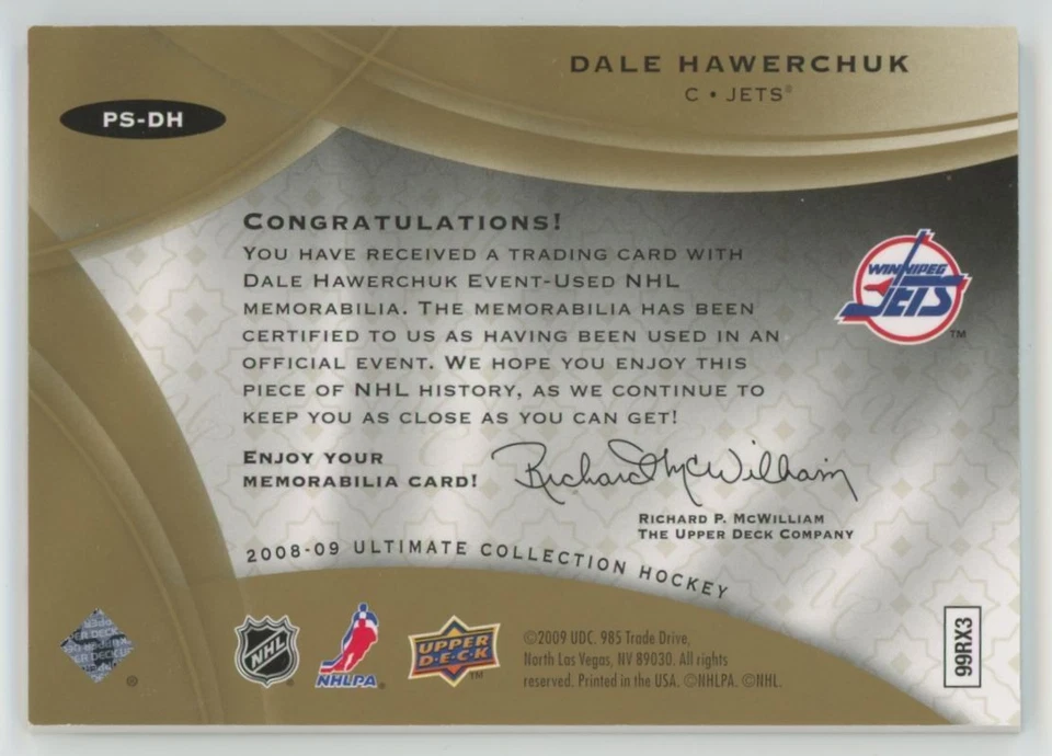 2008-09 UPPER DECK ULTIMATE Steve Shutt PREMIUM PATCHES /25 - Image 2 of 2