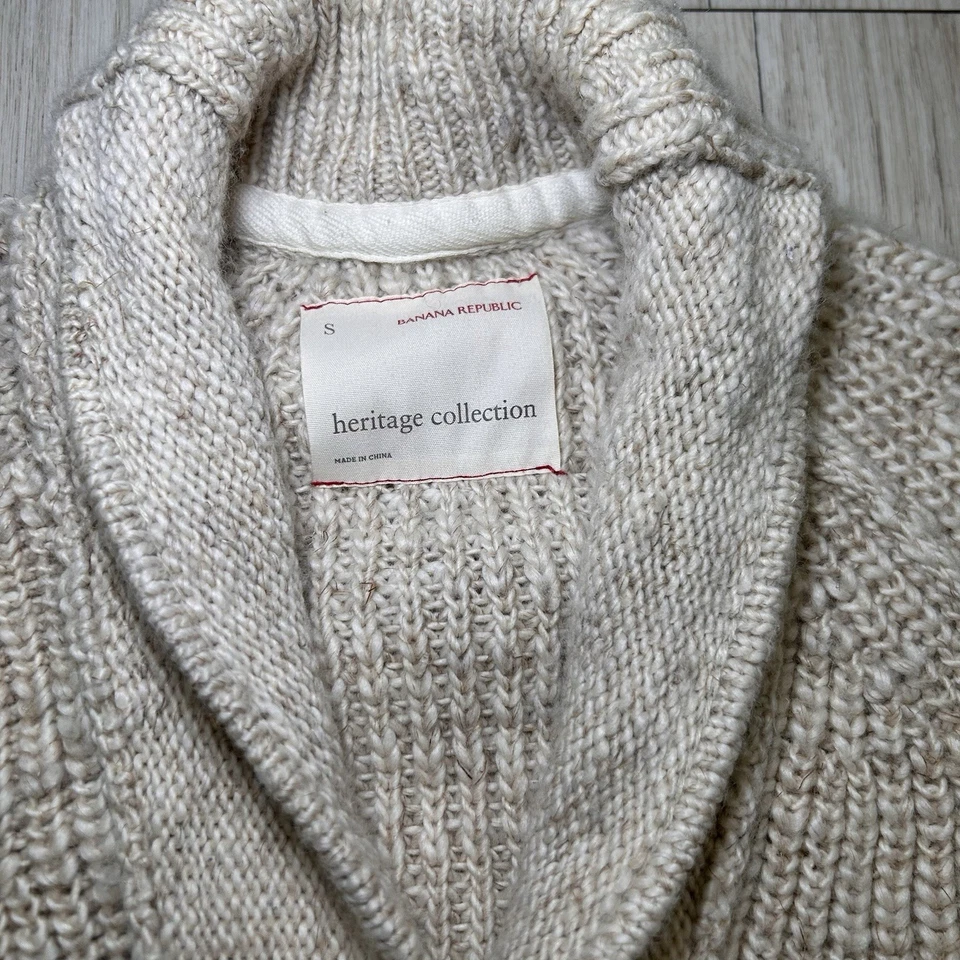 banana republic heritage collection shawl collar toggle cardigan Mens - Image 2 of 4