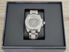 ¡¡NUEVO!! Reloj Blessington Hombre Cuarzo Gran Blanco Esfera Negra Fecha Caja Papeles
