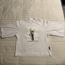 Palm Angle Wings Cropped Tshirt Womens S Gold Authentic Rare