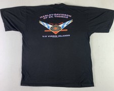 vtg Harley Davidson US Virgin Islands T-Shirt Mens XL Made in USA
