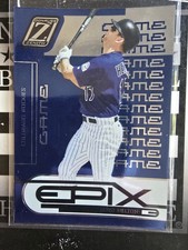2005 Donruss Zenith - Epix Todd Helton #E-4 Blue Game 040/350
