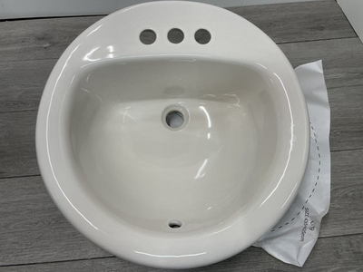 #ad PROFLO PF194RBS Rockaway Drop In Sink with Overflow 3 Holes Biscuit $59.99