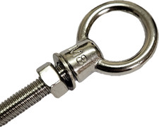 Stainless steel lifting eye bolt A4 316 Marine grade longshank nut M6 M8 M10 M12