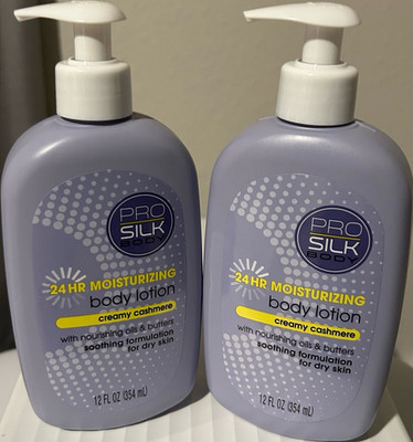 Pro Silk Body 2-Pack 24HR Moisturizing Lotion Creamy Cashmere 12 fl oz Pump