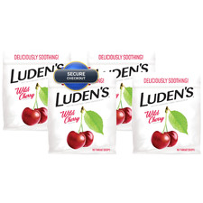 Ludens Deliciously Soothing Throat Drops Wild Cherry Flavor 90 Count Pack Of 4