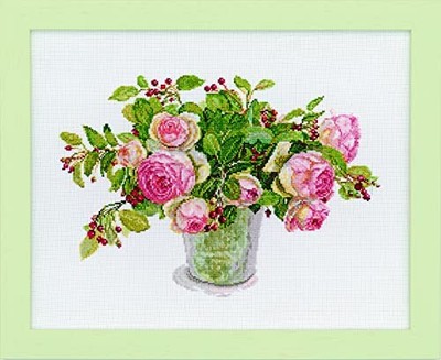 LECIEN Cosmo Embroidery Kit, Rose & Juneberry (552102)