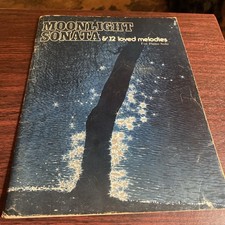 Moonlight Sonata  12 Loved Melodies For Piano Solo music book 1977