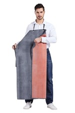 Waterproof Rubber Vinyl Apron Men Industrial Adjustable Bib Dishwashing