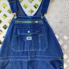 LIBERTY BLUE JEAN BIB OVERALLS 100 COTTON DENIM 34 x 30  New w/ Tags 