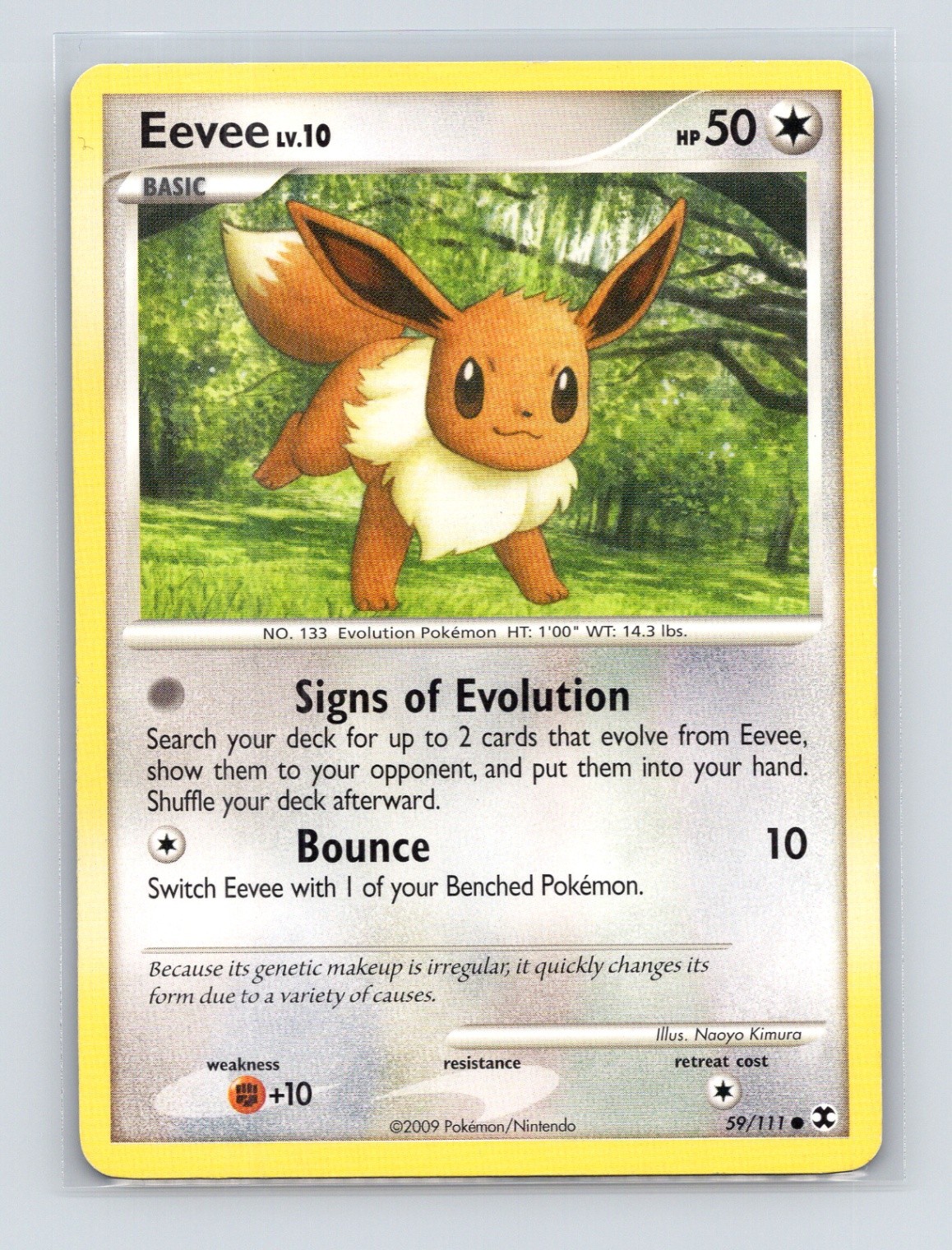 Pokémon TCG Eevee 59/111 Rising Rivals Normal LP