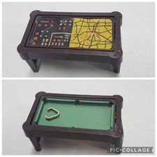 Vintage 1965 Gilbert 007 James Bond Pool Table Map Flip Part Playset Action Toy
