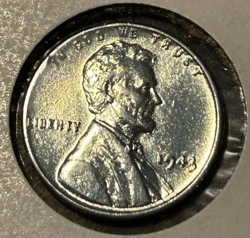 1943-P 1c Lincoln Cent - Steel Cent w/ Wheat Reverse - BU