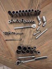 Vintage Craftsman -V- Series Socket Set Lot - 1/2", 3/8", 1/4" Drive - Made...
