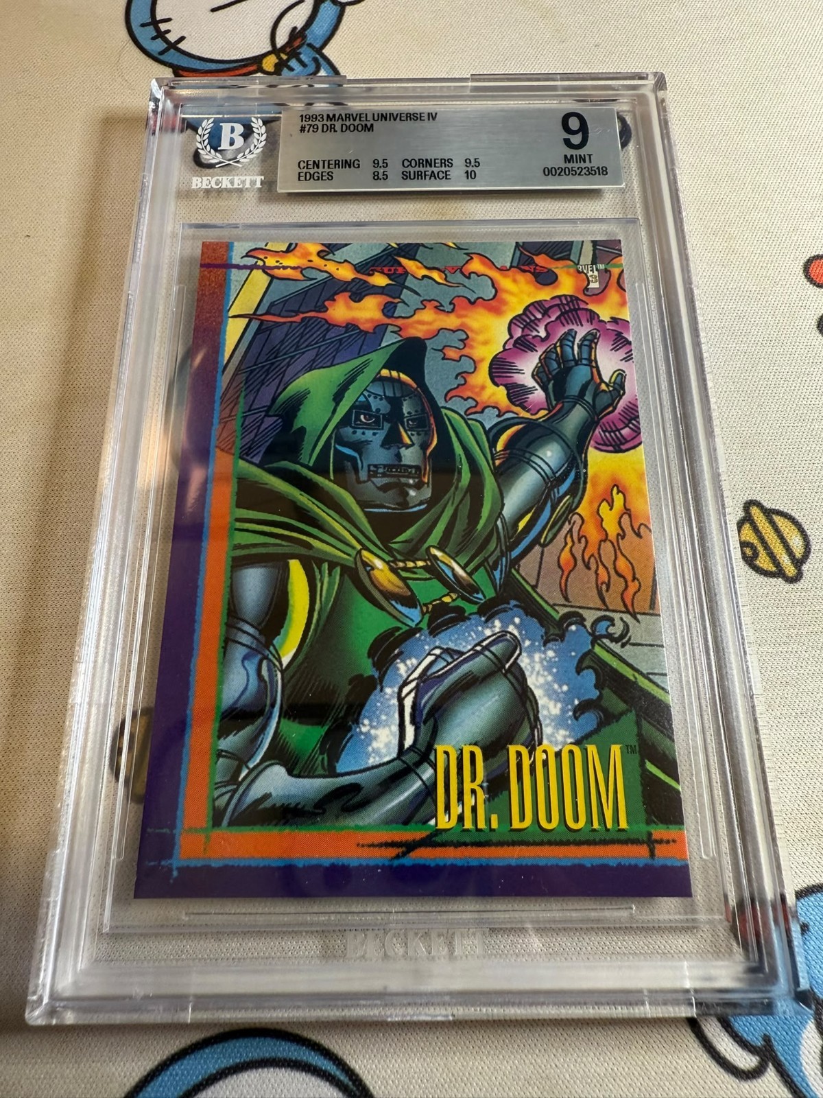 1993 SkyBox Marvel Universe IV Dr Doom #79 BGS 9 Mint Beckett