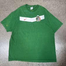 Vintage Faded Selección De Mexico Green Soccer Jersey Size XL