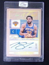 2024-25 Panini One And One Karl-Anthony Towns The One And Day Auto /49