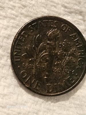 1999 P Black dime Very rare missing its Clad | eBay