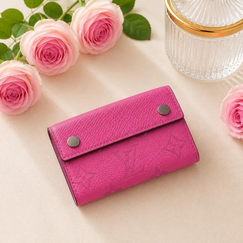 Louis Vuitton Discovery Compact Wallet Pink IC Response Confirmed UB1201