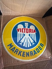 Victoria Markenräder Fahrrad Blechschild im Originalkarton - Mint OVP - um 1950