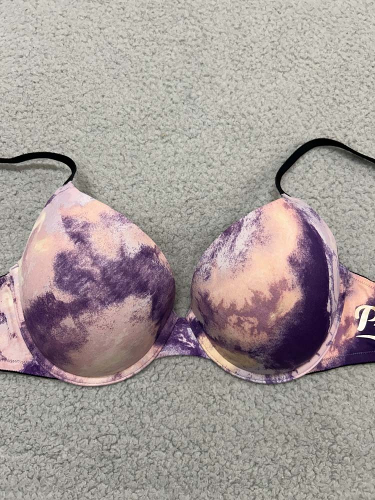 Pink Bra 36C Push Up Bra Wear Everywhere Push-Up Spellout Victoria Secret
