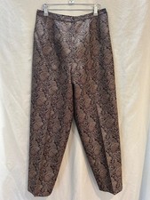 Talbots petite Size 10 Wool Silk Paisley Trousers