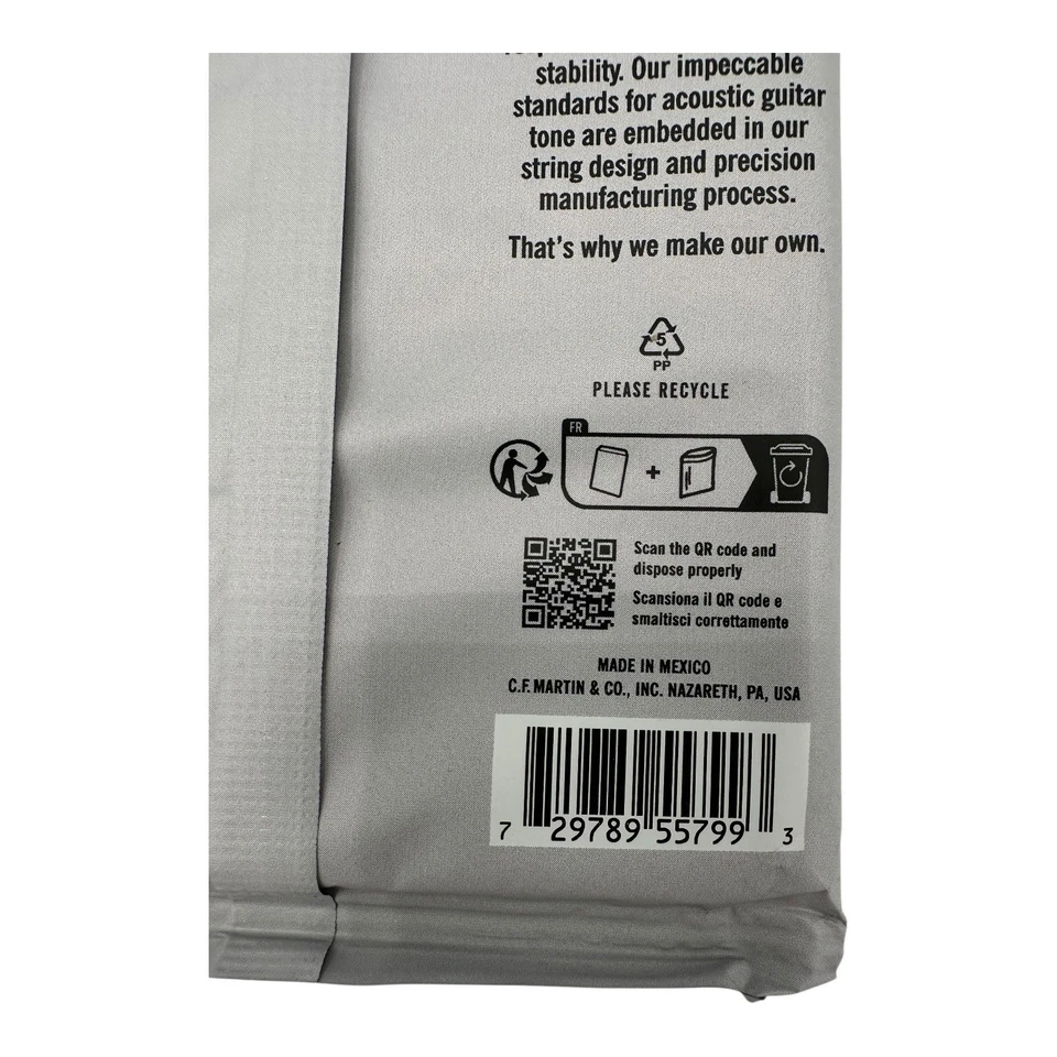 Cuerdas para guitarra acústica Martin MA130 seda y acero - luz personalizada 11,5 - 47 Foto 3 de 4