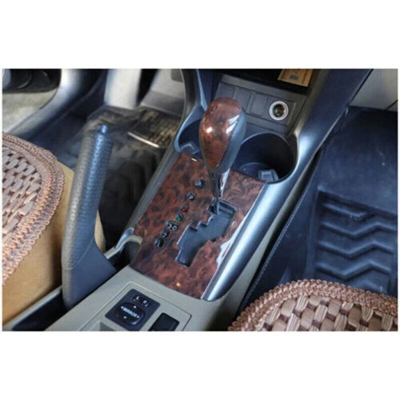For Toyota RAV4 2006-12 Wood Grain Inner Console Gear Shift Frame Cover Trim 2PC Foto 2 de 4