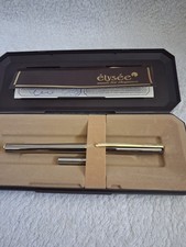 Elysee Art Nouveau Rollerball Pen  24kt gold plate  Boxed Mint condiition