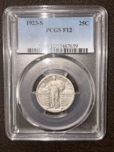 🔥1923–S Standing Liberty Quarter, PCGS F12, KEY POPULAR ISSUE, MAKE AN OFFER🔥