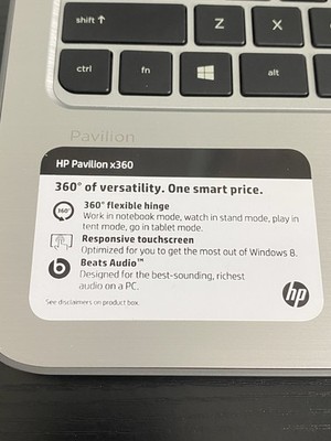 HP Pavilion 11-n010dx X360 2in1 Laptop 14” Intel Pentium Windows 8