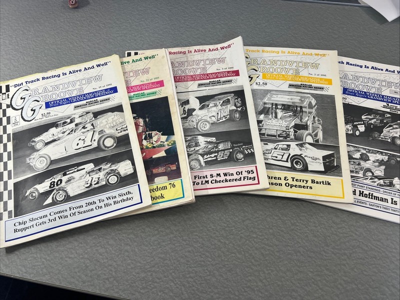 Vintage 95/96 Grandview Groove Speedway (PA) Official Souveinir Program Lot Of 5
