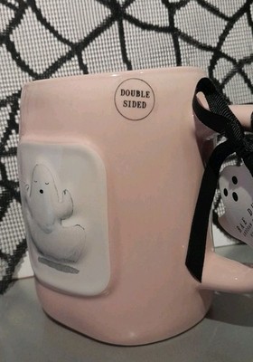 Rae Dunn Tasse TK MAXX Halloween Gespenst 3D   Double Sided   Sammler   Süß 